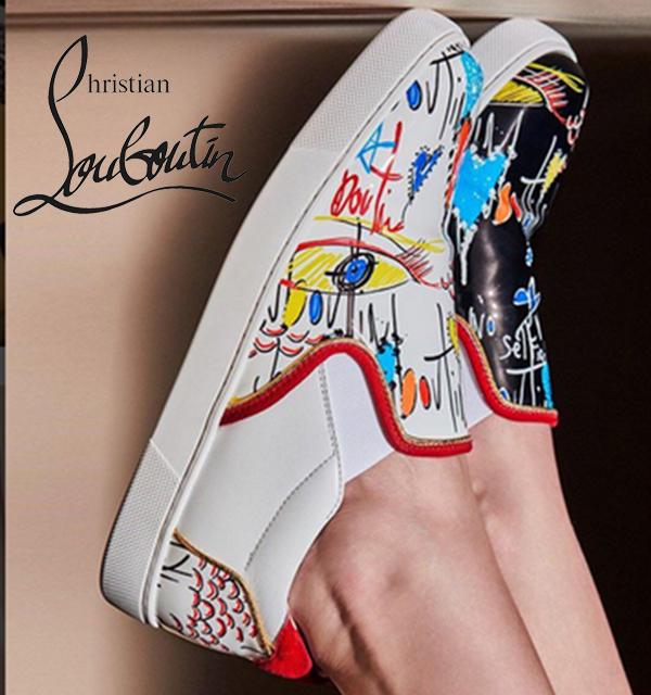 Christian Louboutinスニーカー コピー セーラーボート フラット スリッポン  1180250WH43